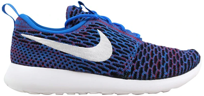 Nike Roshe One Flyknit Photo Blue/White-University Red-Black (Women's)