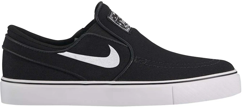 Nike SB Stefan Janoski Canvas Slip Black White (GS)
