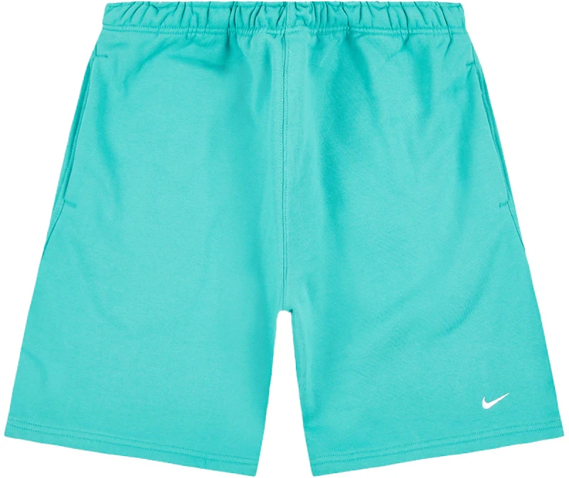 Nike Solo Swoosh Fleece Shorts Washed Teal/White