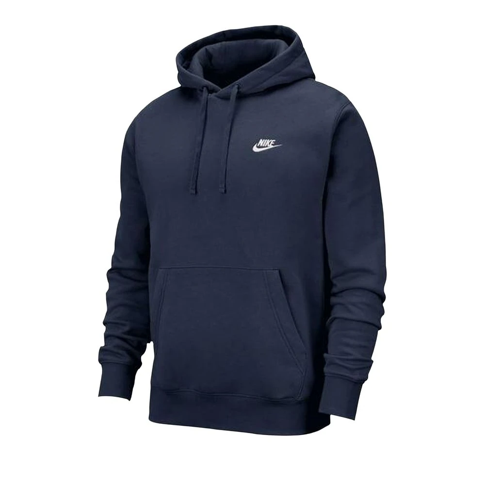 Nike Sportswear Club Fleece Pullover Hoodie Navy/White