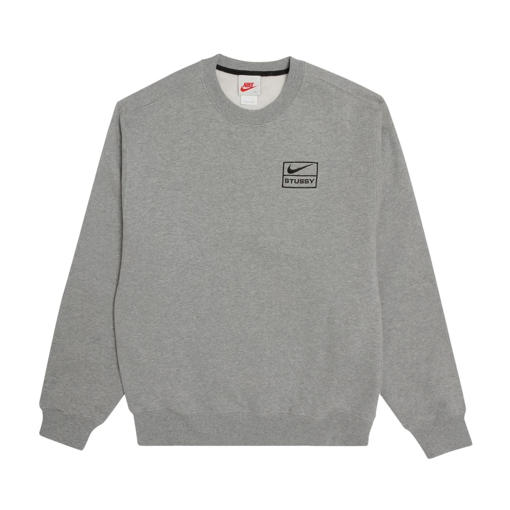 Nike x Stussy NRG BR Crew Fleece Gray