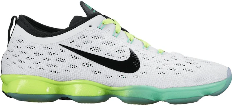 Nike Zoom Fit Agility White Black Green Glow Volt (Women's)
