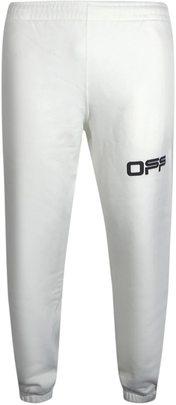 OFF-WHITE Airport Tape Logo Sweatpants White
