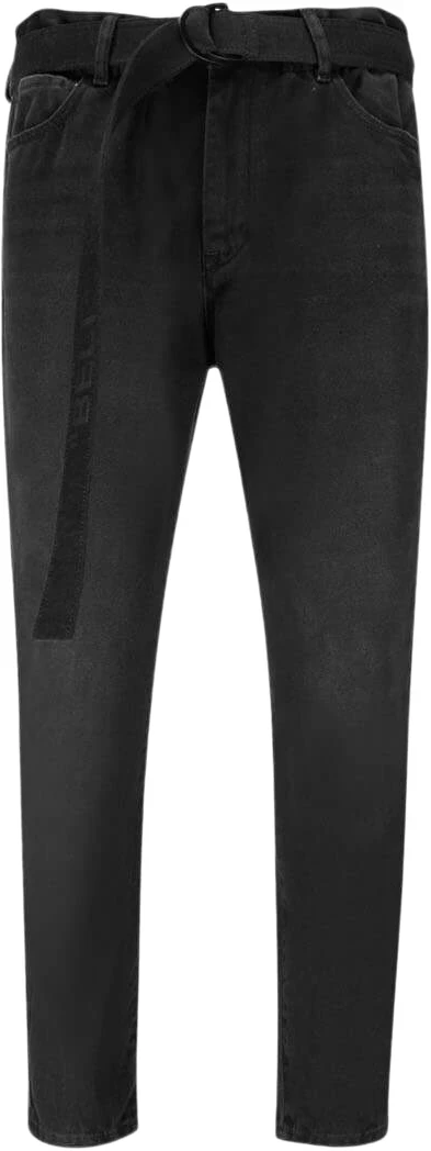 OFF-WHITE Belted Low Crotch Slim Fit Denim II Jeans Black
