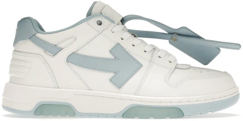 OFF-WHITE Out Of Office OOO 30 MM Low Tops White Light Blue
