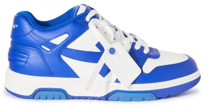 OFF-WHITE Out Of Office OOO Low Tops White Blue