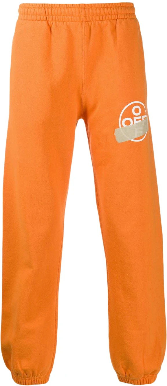 OFF-WHITE Tape Arrows Sweatpants Orange/Beige