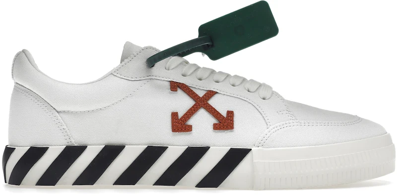 OFF-WHITE Vulc Low Canvas White Red Arrow Black