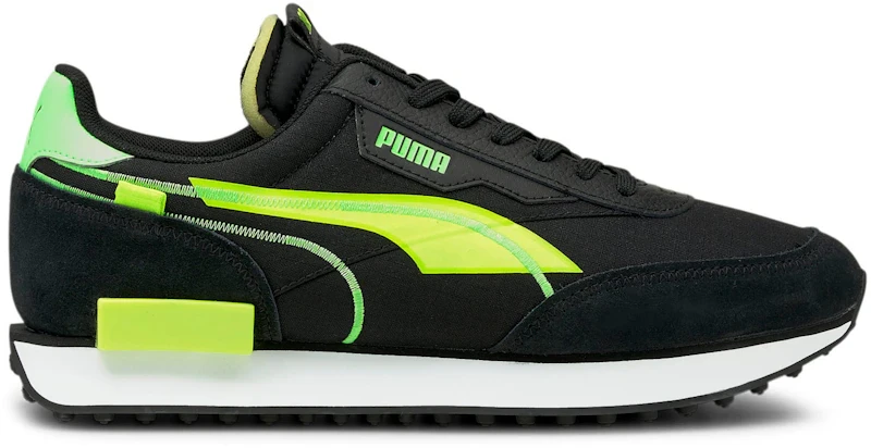 Puma Future Rider Twofold SD Black Yellow Alert