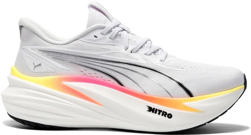 Puma MagMax Nitro 2 White Glowing Red Sun Stream