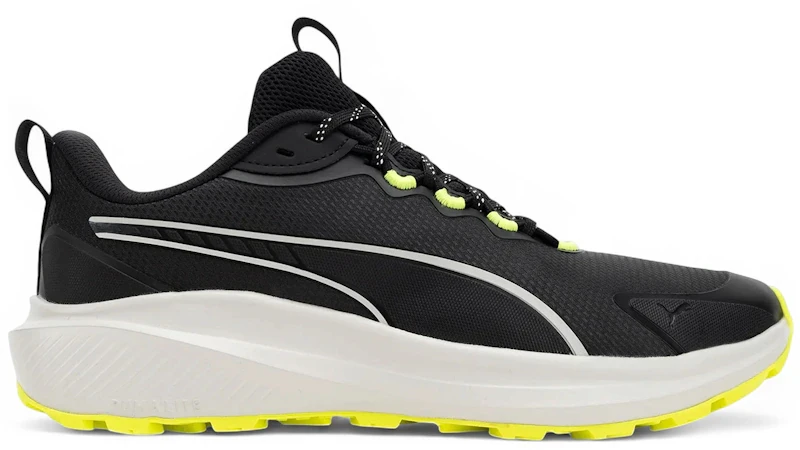 Puma Skyrocket Lite Trail Black Feather Gray Yellow Alert