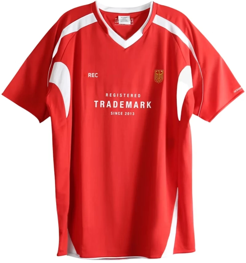 Vetements Trademark Football Jersey T-shirt Red